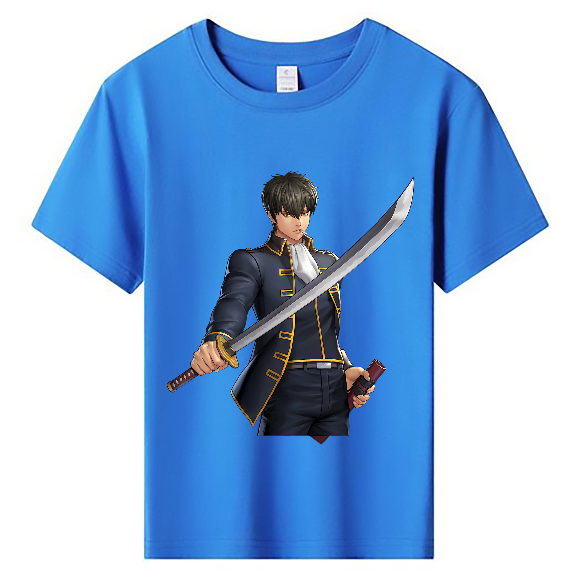 （画像用） ぎんたま 坂田銀時（さかたぎんとき） 神楽 志村新八（しむら しんぱち） GINTAMA Sakata Gintoki Kagura Shimura Shinpachi 綿100％キッズTシャツ（フロントプリント）